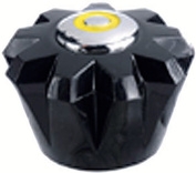 VOLANTE PLÁSTICO TIPO CRISTAL 71 (NEGRO)