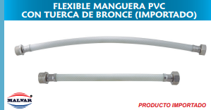 FLEXIBLE MANGUERA PVC. 1/2` X 35 T/BCE. (IMPORTADO)